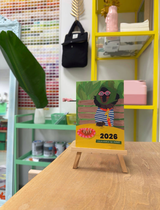 Calendario de Mesa con Caballete 2026 – Ilustraciones de Alejandra Lozano