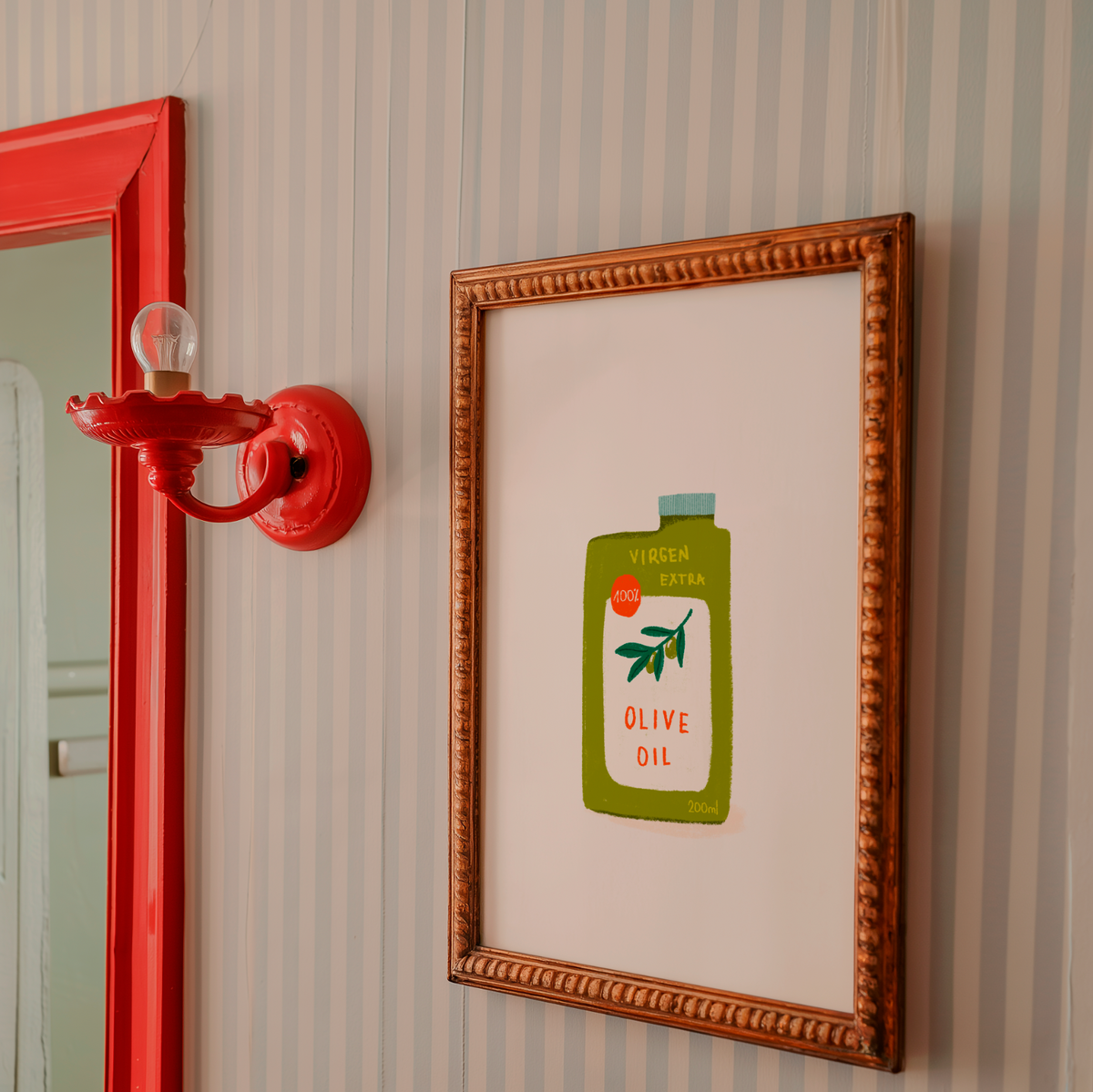 Olive Oil — Lámina ilustrada